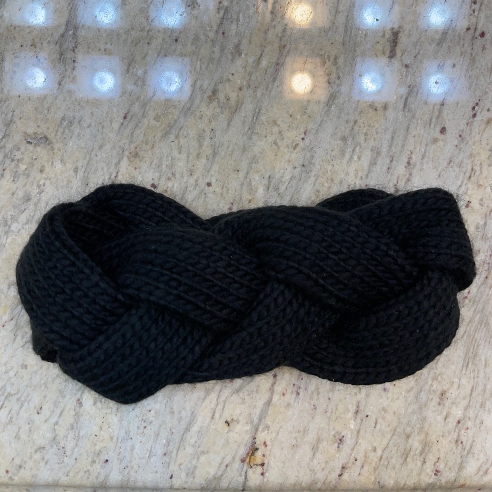 Black Scarf Headband